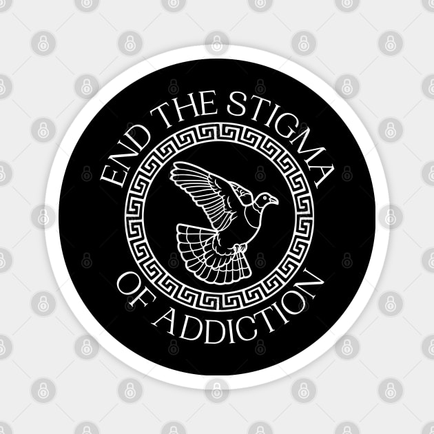 Purple Ribbon Week - End The Stigma Of Addiction Magnet by WaBastian